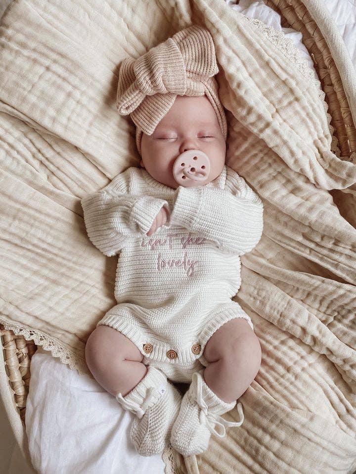 CLASSIC RIBBED ROMPER - MILK