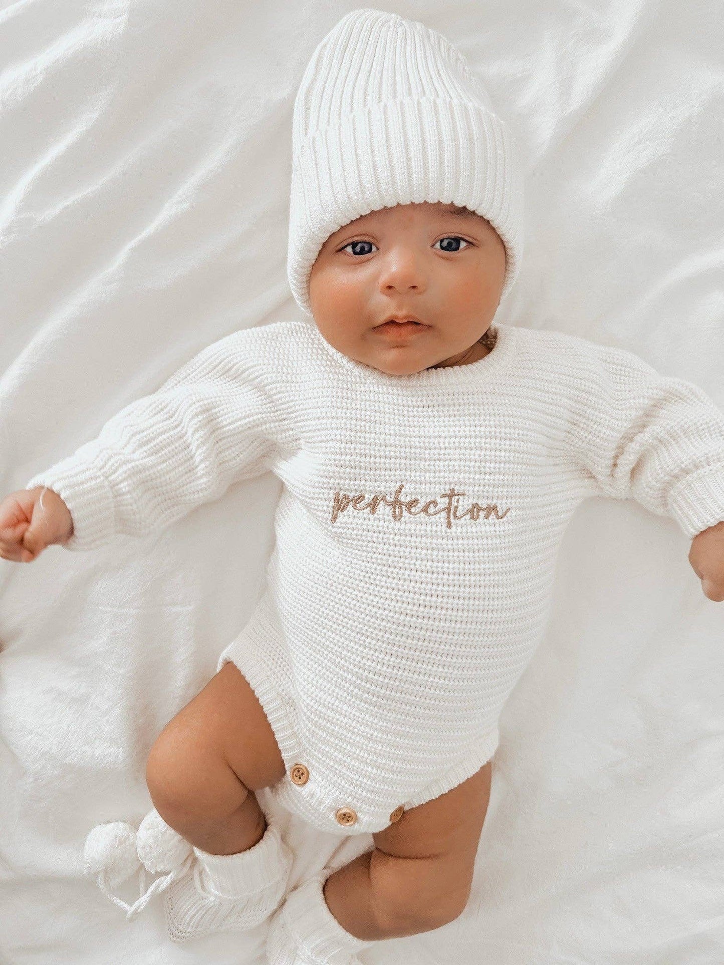 CLASSIC RIBBED ROMPER - MILK