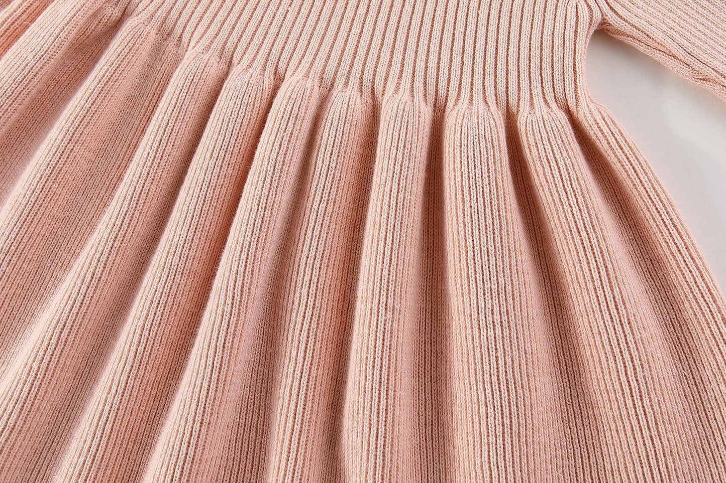 Sophia knitted dress - 100% cotton: 1Y, 2Y, 3Y, 4Y, 5Y, 6Y